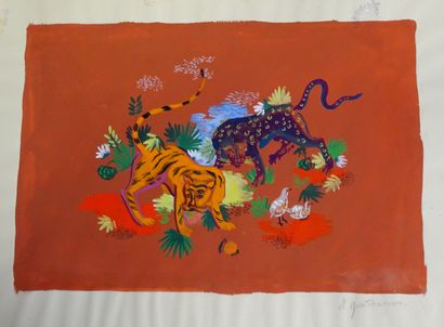 GONTCHAROVA NATHALIA. Projet pour un conte...