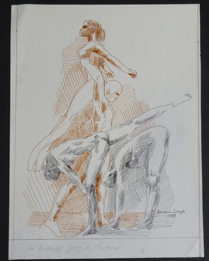 BERNARD DAYDÉ. Dessin pour 
