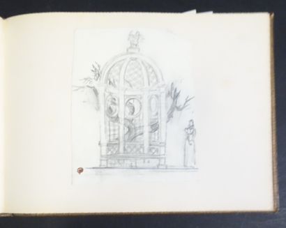 DOBOUJINSKY MISLAV. Album de 30 gouaches,...