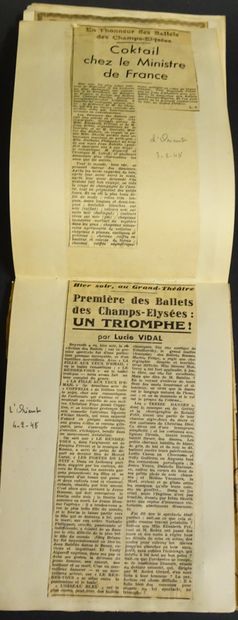 BALLETS DES CHAMPS ELYSÉES. Carnet de la...