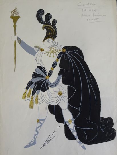 ERTE. Gouache pour le ballet 