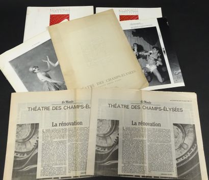 THEÂTRE DES CHAMPS ELYSÉES. Ensemble de documents...