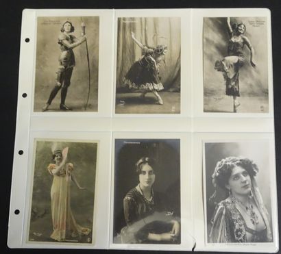 BALLETS ET ARTISTES RUSSES. Ensemble de 11...