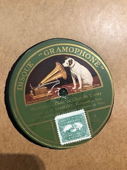 Disques 78 tours. Album de 12 disques 
