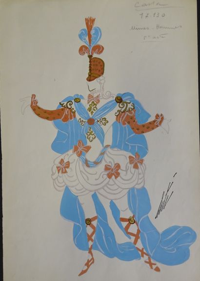 ERTE. Gouache pour le ballet 