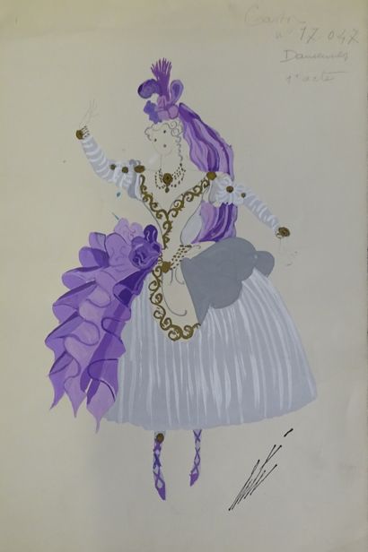 ERTE. Gouache pour le ballet 