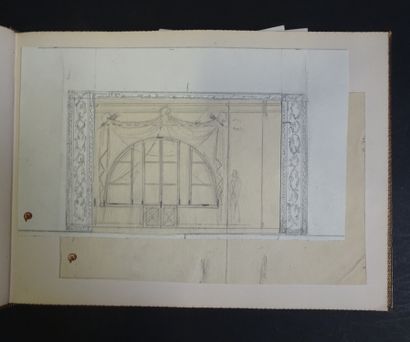 DOBOUJINSKY MISLAV. Album de 30 gouaches,...
