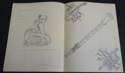 BERNARD DAYDÉ. Maquette pour le programme...