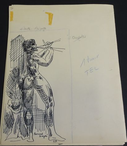 BERNARD DAYDÉ. Maquette pour le programme...