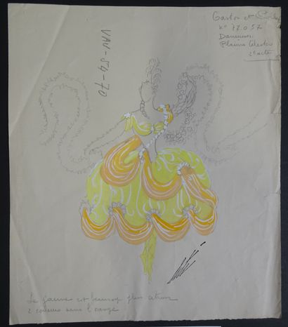 ERTE. 2 Gouaches pour le ballet 