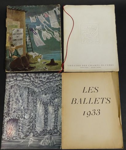 BALLETS DES CHAMPS ELYSÉES. Ensemble de programmes....
