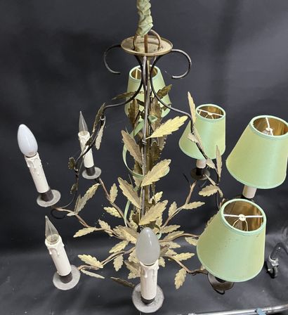 Lustre couronne de lauriers à 8 bras de ...