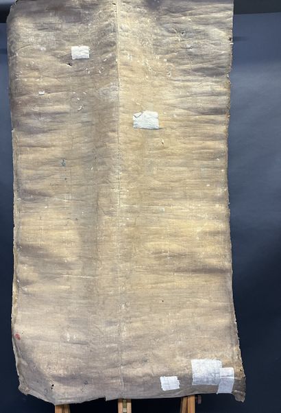Peinture chinoise sur toile représentant...