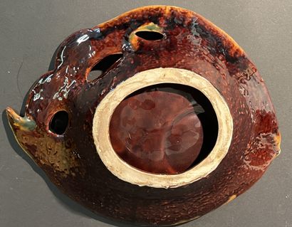 Plat poisson en céramique de Vallauris vers...