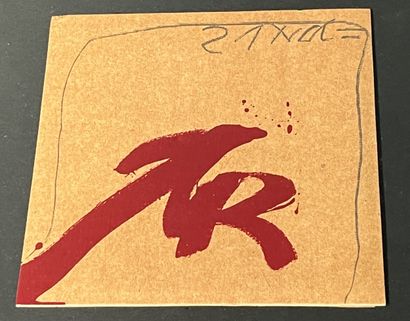 TAPIES ANTONI. Lithographie . 15 x 17 cm....