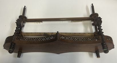 Métier à tisser en bois tourné, XIXème.
