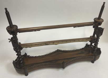 Métier à tisser en bois tourné, XIXème.