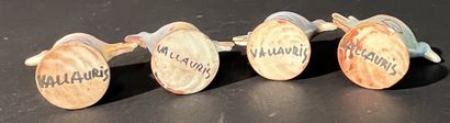 VALLAURIS. J.BLIN ou CAPRON. Ensemble de...