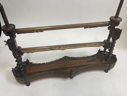 Métier à tisser en bois tourné, XIXème.