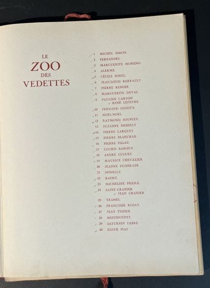 BASTIA, Georges, *Le zoo des vedettes*, original...