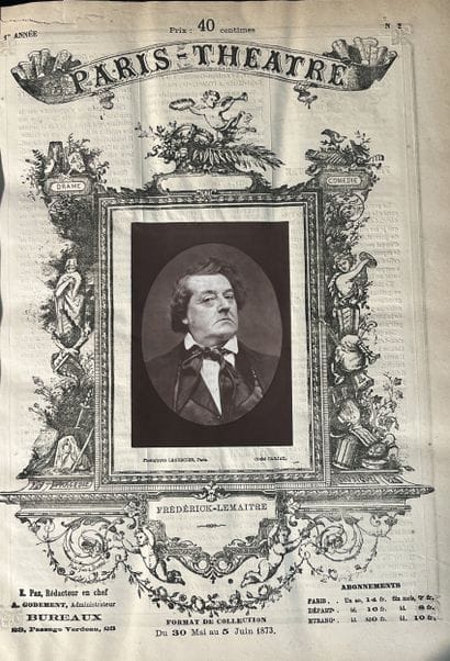 PHOTOGRAPHIE - PARIS-THEATRE. Paris-Théâtre...