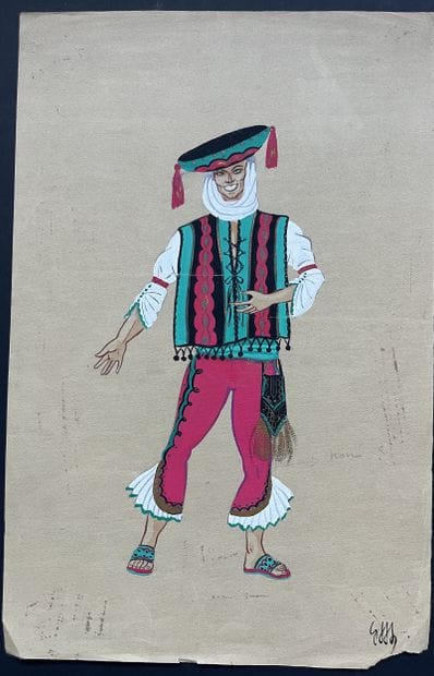 MARTINEZ, George. Operetta. 2 gouaches and...