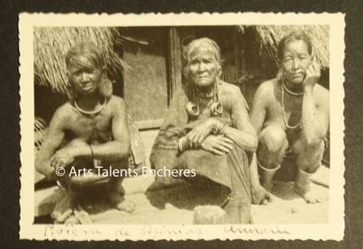 ANNAM. Photographie datée 1947 adressé à...