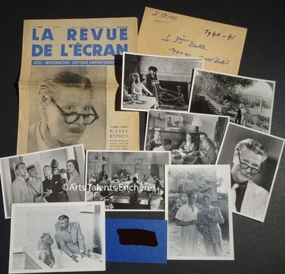 La 3éme Dalle (1946). Set of 9 photographs,...