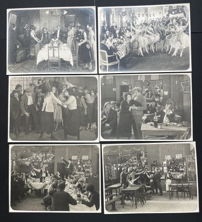 PATHÉ. Set of 11 vintage silver gelatin prints...