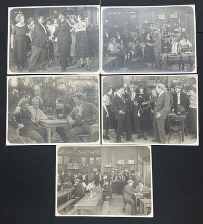 PATHÉ. Set of 11 vintage silver gelatin prints...