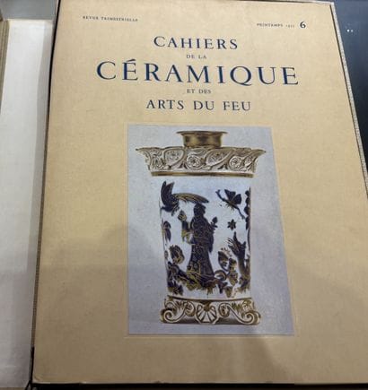 Ensemble de cahiers de la céramique et du...