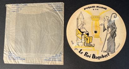 Disque illlustré, humoristique en carton...