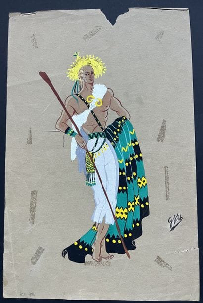 MARTINEZ, George. Operetta. 3 gouaches and...