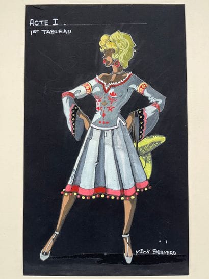 Mick Bernard (1929–1989). Theater set designer,...