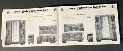 Catalogue commercial d'ameublement d'époque...