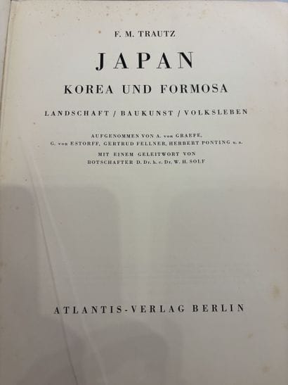 TRAUTZ, F. M. Japan, Korea et Formosa. Landschaft...