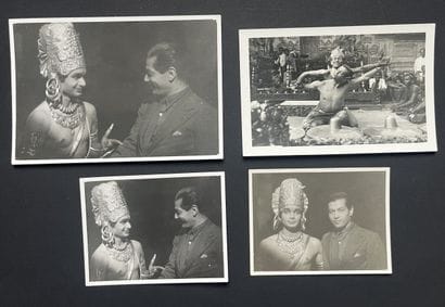 UDAY SHANKAR et SERGE LIFAR. Ensemble de...
