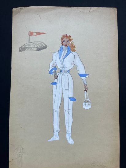 MARTINEZ, George. Operetta. 2 gouaches and...