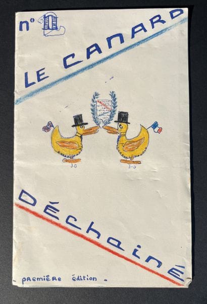 Livret amicorum manuscrit avec plusieurs...