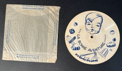 Disque illlustré, humoristique en carton...