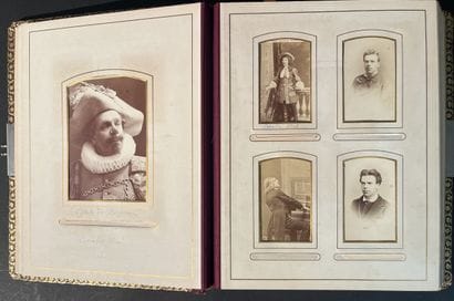 Photographies. COQUELIN. Famille d'artiste....