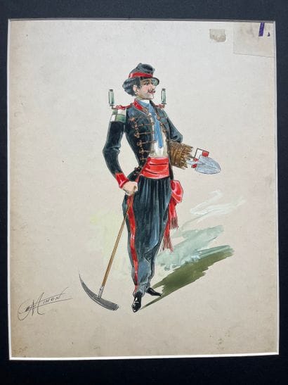 MINON. Alexandre Jean-Louis Jazet (1814–1897)...
