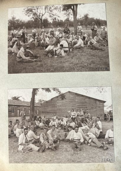 PHOTOGRAPHIE. Camp de Valbonne. Important...