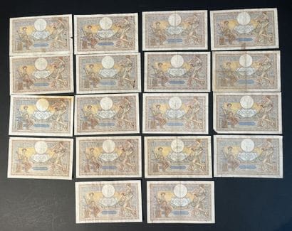 Billets de Banque. France. Ensemble de 18...