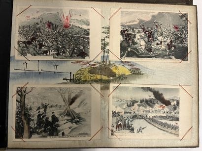 Grand Album en laque vers 1900 entièrement...