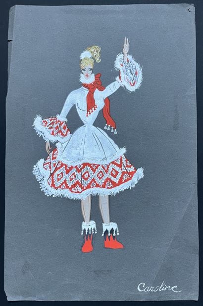 MARTINEZ, George. Operetta. 3 gouaches and...