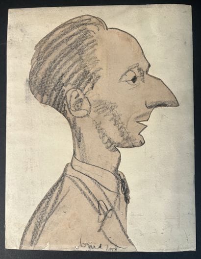Photograph and drawing. MAURICE HENRI and...