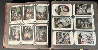 Important album de cartes postales sur la...