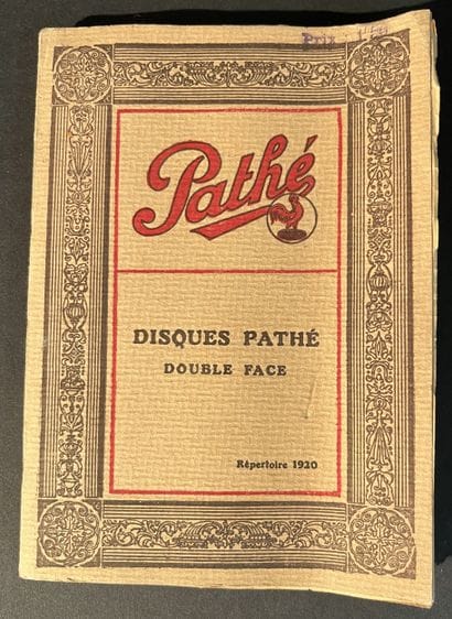 Catalogue des disque PATHÉ, double face,...