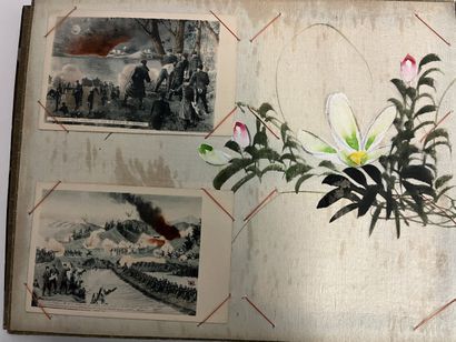 Grand Album en laque vers 1900 entièrement...